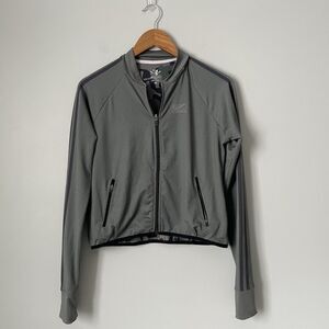 Wildoar Crew Crop Full Zip Lightweight Jacket US Rowing Logo Women's Size Medium